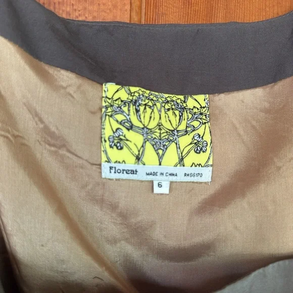 FLOREAT ANTHROPOLOGIE FULLY LINED SILK & COTTON SLEEVELESS Dress - Picture 2 of 5